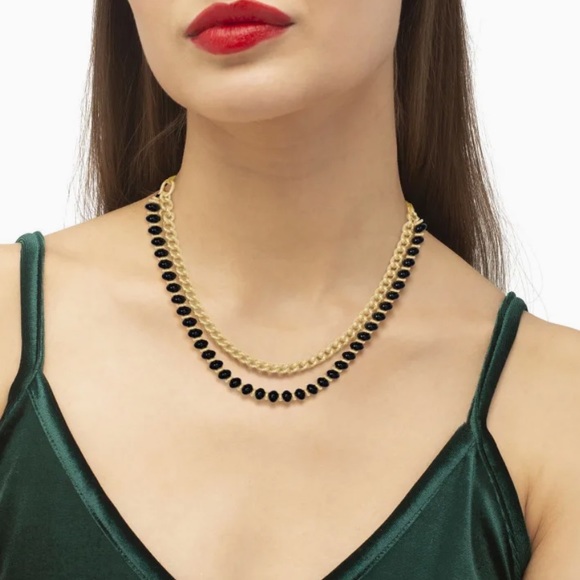 SOLD❌ NWT✨ Kendra Scott l Rebecca Gold Multi Strand Necklace in White Howlite - Picture 7 of 12